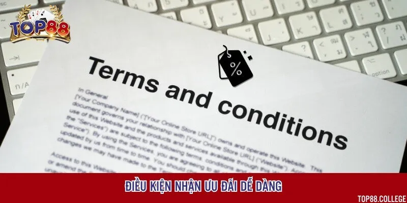 Điều kiện cần đáp ứng để được hưởng ưu đãi tải Top88