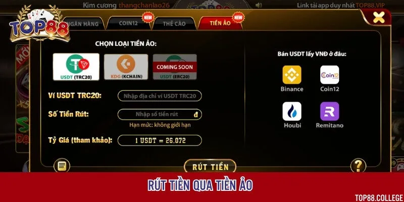 Sàn giao dịch tiền ảo của Top88 ngày càng được ưa chuộng